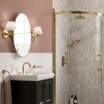 Burlington Round Mirror With Fixings