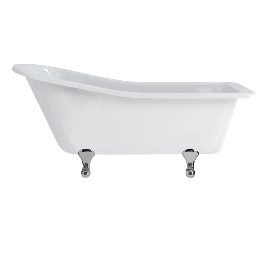 Burlington Harewood Slipper Bath With Standard Feet 1700mm Acrylic - Image 5