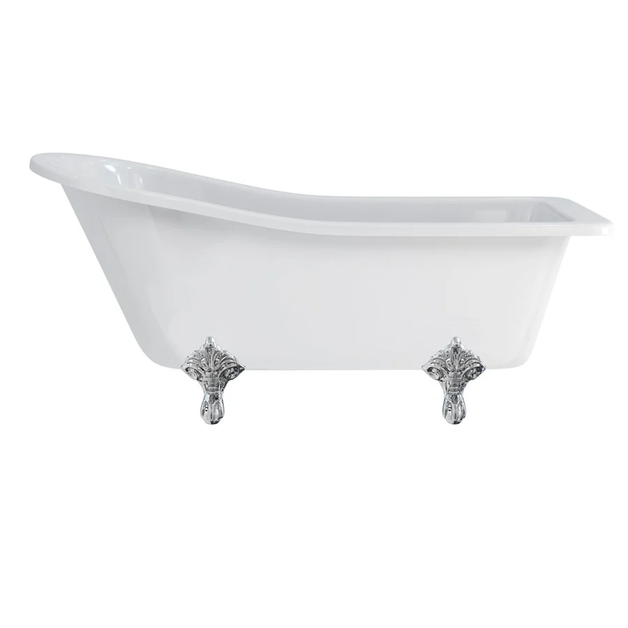 Burlington Harewood Slipper Bath With Standard Feet 1700mm Acrylic - Image 6