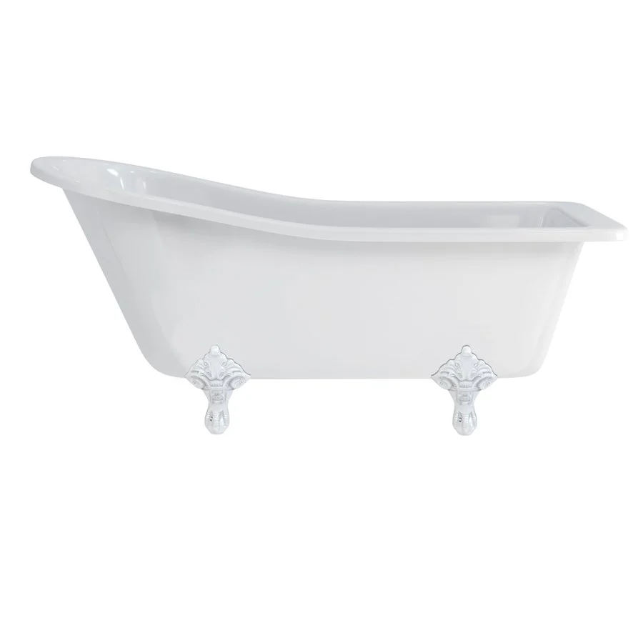 Burlington Harewood Slipper Bath With Standard Feet 1700mm Acrylic - Image 7