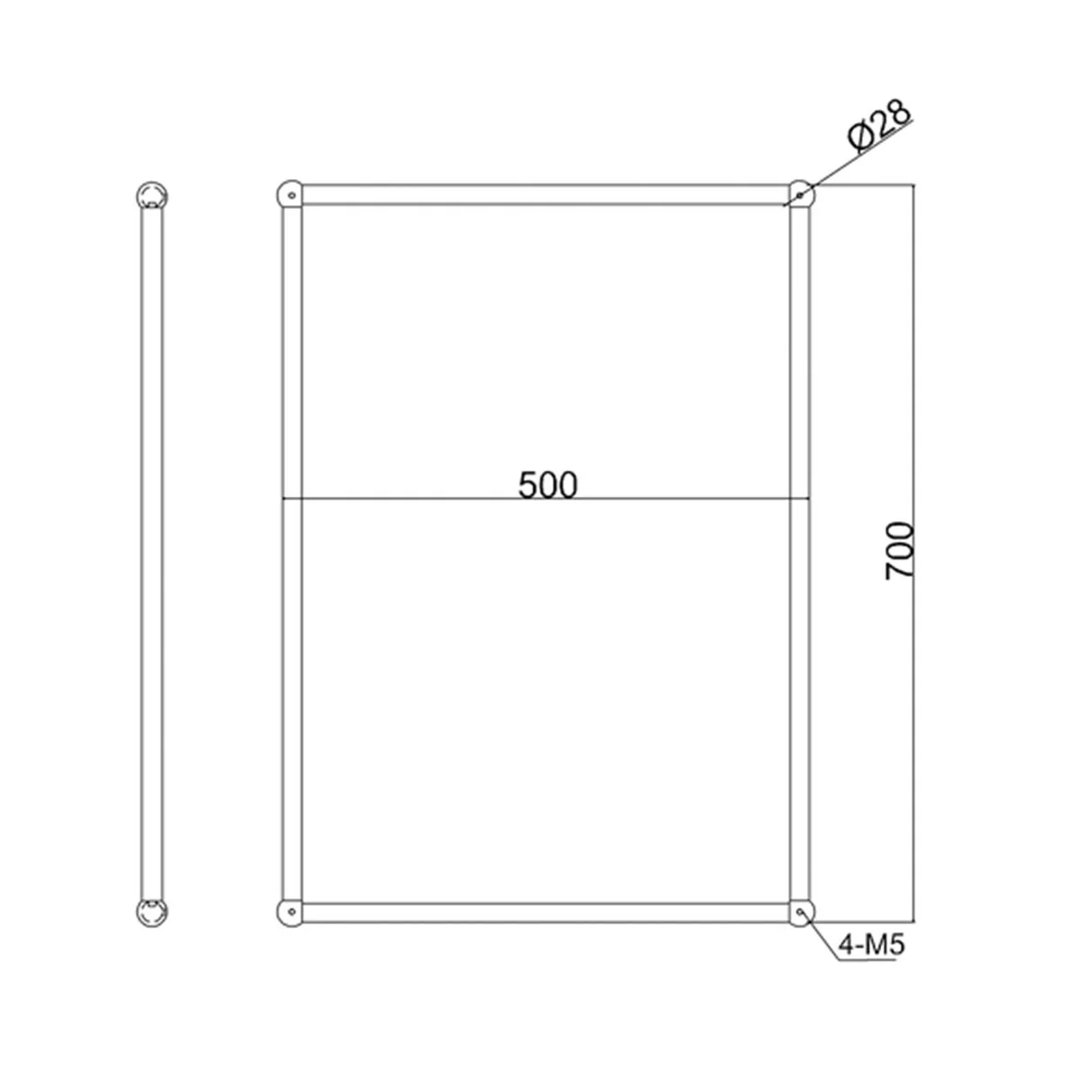 Burlington Rectangular Bathroom Mirror - Image 4