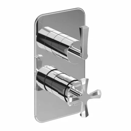 Alternative view of Burlington Riviera Thermostatic Shower Valve with Handset - Chrome