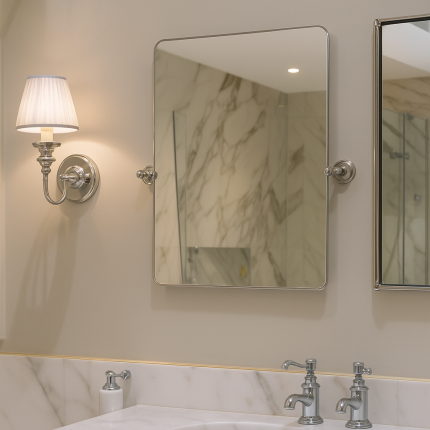 Burlington Rectangular Mirror With Fixings