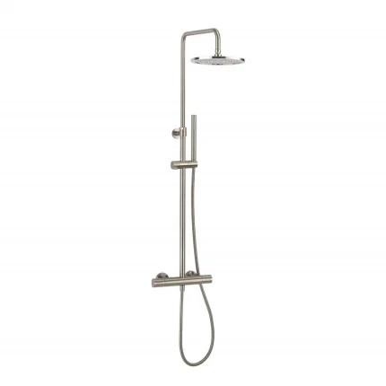 Crosswater Central Multifunction Thermostatic Shower Kit - Brushed Stainless Steel Effect