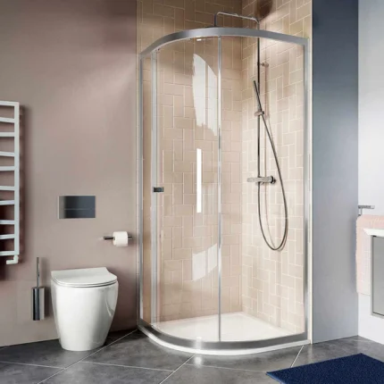 Crosswater Clear 6 Quadrant Shower Door - Silver