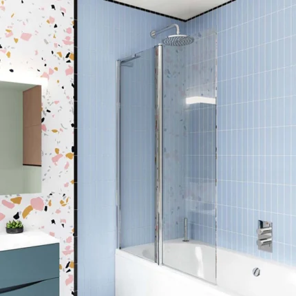 Crosswater Design 8 Double Panel Folding Pivot Shower Bath Screen