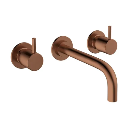 Crosswater MPRO Industrial 3 Hole Wall Mounted Basin Mixer Tap