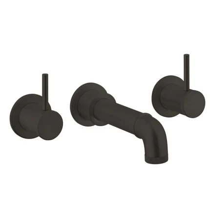 Crosswater MPRO Industrial 3-Hole Wall Mounted Bath Mixer Tap