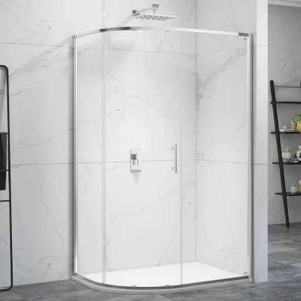 Merlyn 6 Series Sleek Offest Quadrant Sliding Shower Door - Chrome