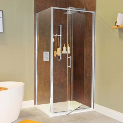 Alternative view of Merlyn 6 Series Sleek Infold Shower Door - Chrome