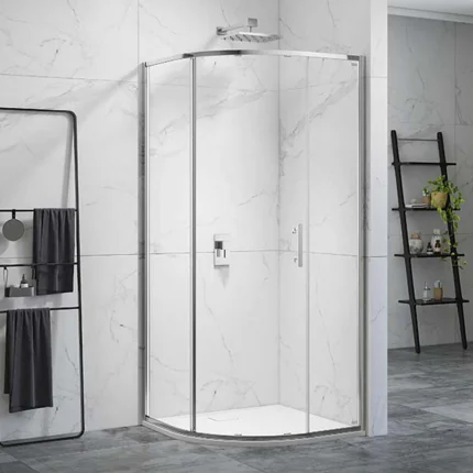 Merlyn 6 Series Sleek Quadrant Sliding Shower Door - Chrome