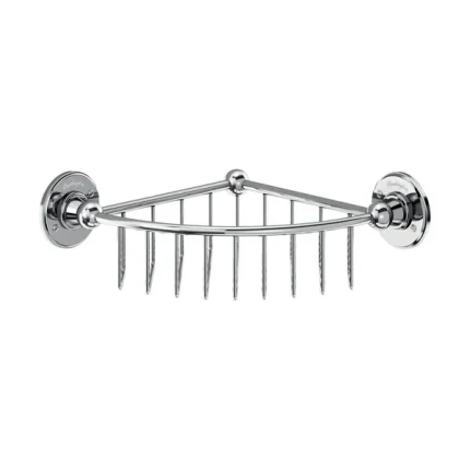 Burlington Corner Shower Basket Wall Mounted