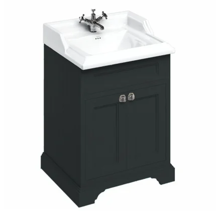 Alternative view of Burlington 650 Freestanding 2-Door Vanity Unit with Basin