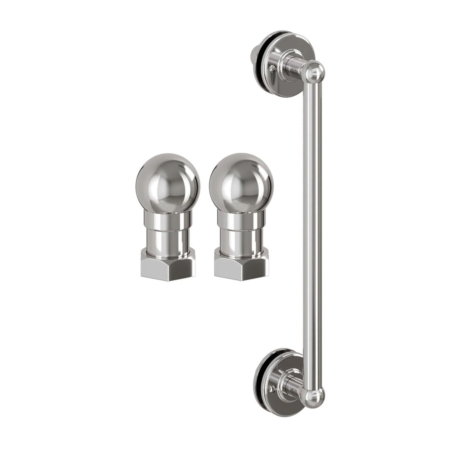 Burlington Classique Hinged Shower Door - Chrome - Image 2