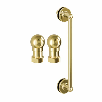 Alternative view of Burlington Classique Hinged Shower Door - Gold