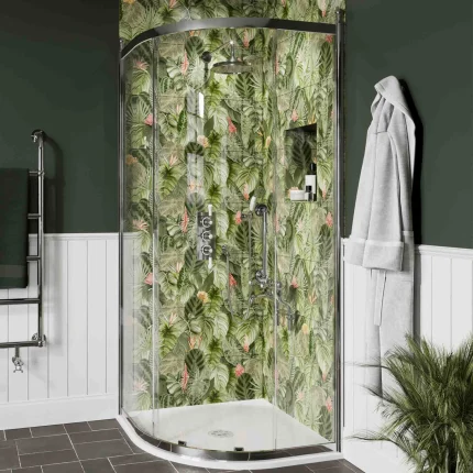 Burlington Classique Quadrant Sliding Shower Door - Chrome