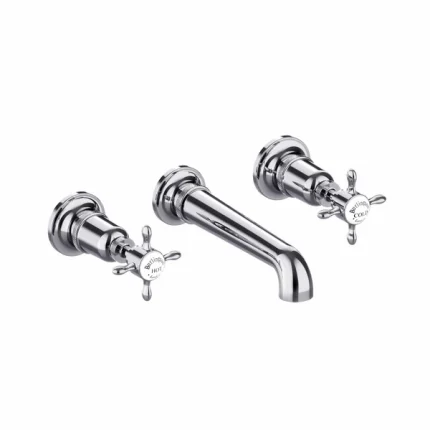 Burlington Guild 3 Hole Wall Mounted Bath Mixer