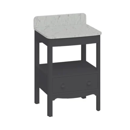 Burlington Guild Floorstanding Vanity Unit With Worktop - Ashbee Grey