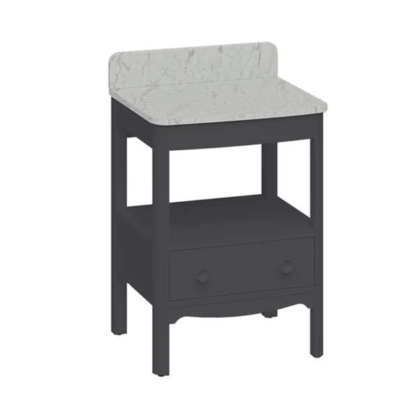 Burlington Guild Floorstanding Vanity Unit With Worktop - Ashbee Grey
