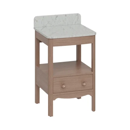 Burlington Guild Floorstanding Vanity Unit With Worktop - Dark Oak