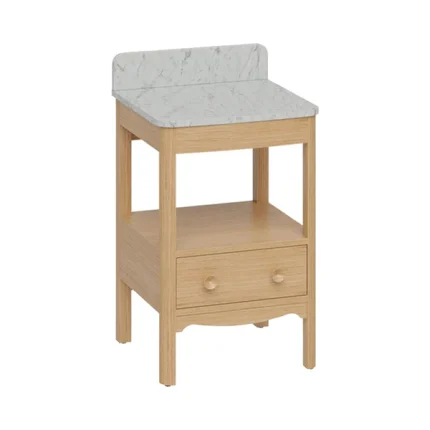 Burlington Guild Floorstanding Vanity Unit With Worktop - Light Oak