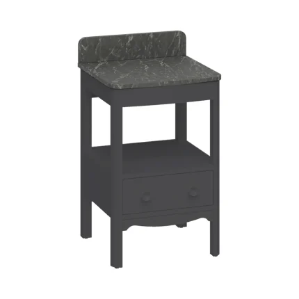 Alternative view of Burlington Guild Floorstanding Vanity Unit With Worktop - Ashbee Grey