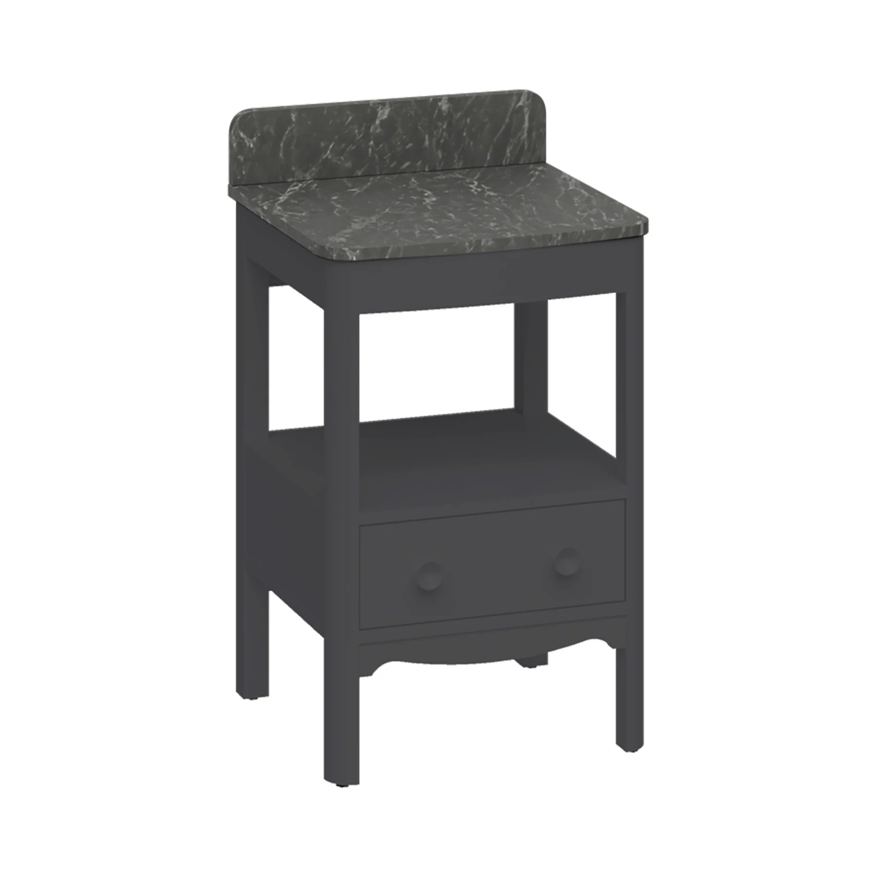 Burlington Guild Floorstanding Vanity Unit With Worktop - Ashbee Grey - Image 2