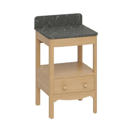 Alternative view of Burlington Guild Floorstanding Vanity Unit With Worktop - Light Oak
