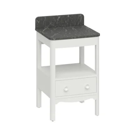 Alternative view of Burlington Guild Floorstanding Vanity Unit With Worktop - Varley White