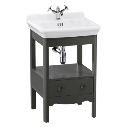Burlington Guild Floorstanding Vanity Unit With Washbasin - Ashbee Grey