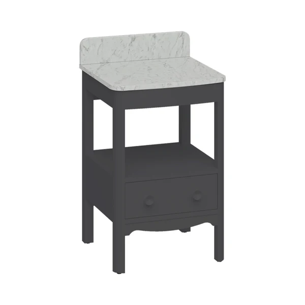 Burlington Guild Floorstanding Vanity Unit With Worktop - Ashbee Grey - Image 3