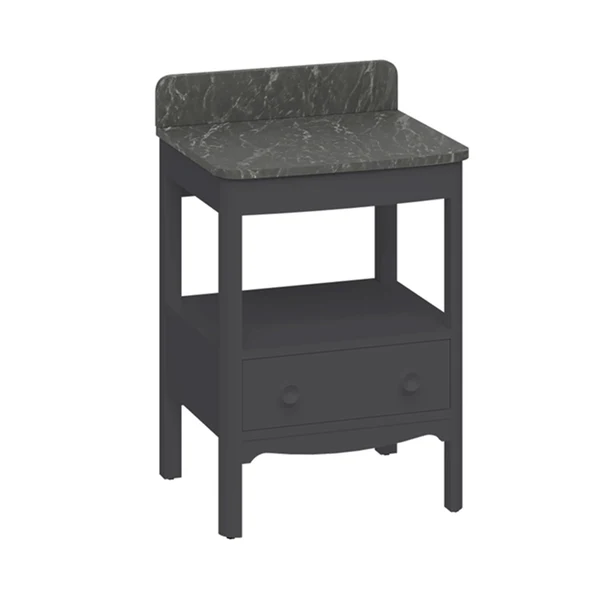 Burlington Guild Floorstanding Vanity Unit With Worktop - Ashbee Grey - Image 4