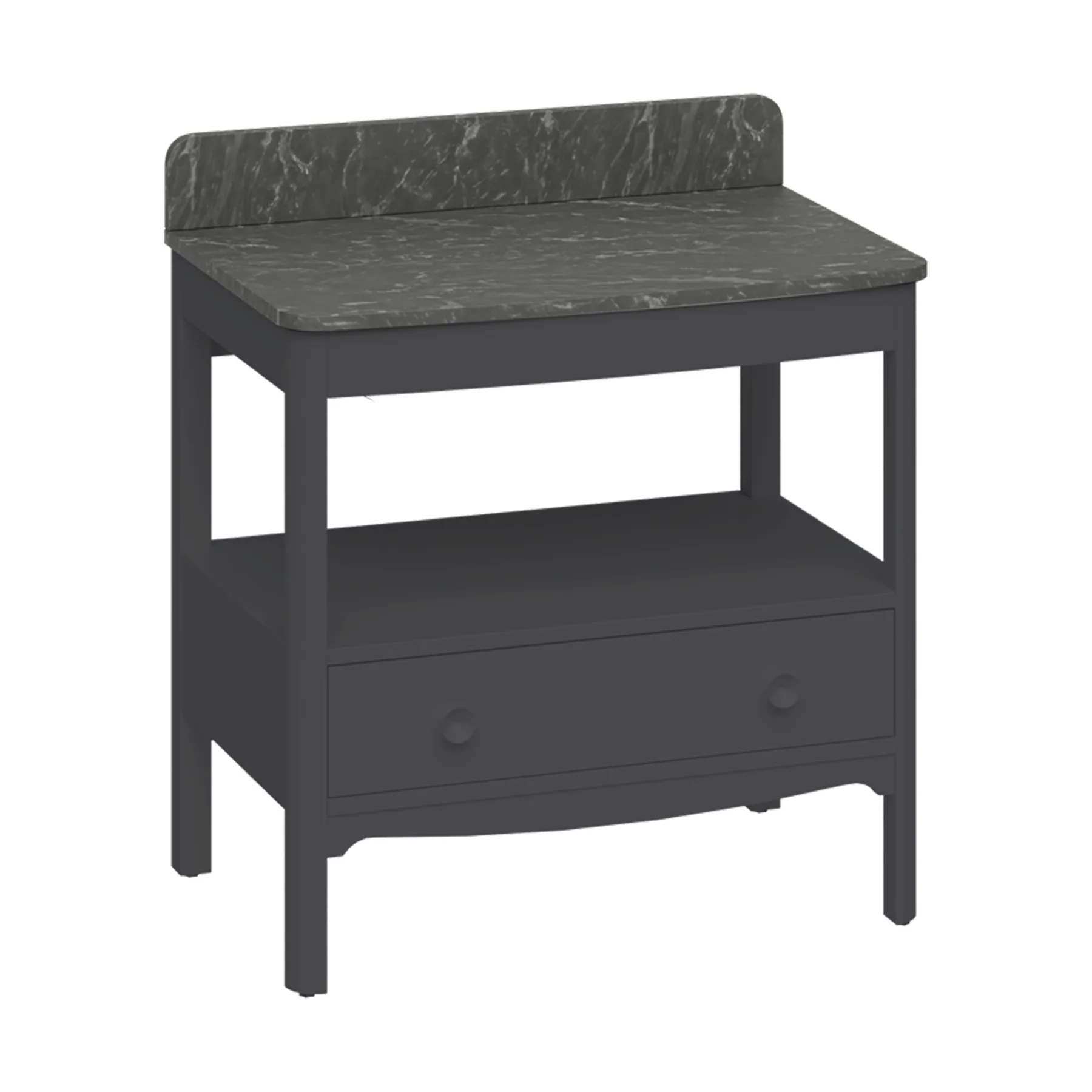 Burlington Guild Floorstanding Vanity Unit With Worktop - Ashbee Grey - Image 6