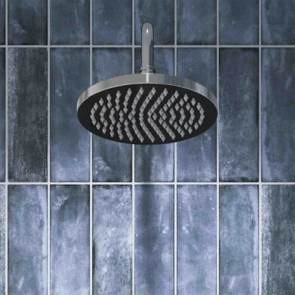 Alternative view of Burlington Guild Thermostatic Single Outlet Shower Valve with Fixed Head - Chrome