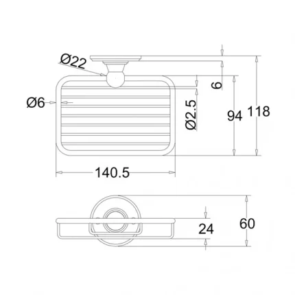 Alternative view of Burlington Soap Basket