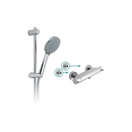 VADO Celsius Exposed Thermostatic Shower set