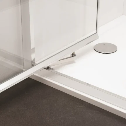 Alternative view of Crosswater Clear 6 Infold Shower Door & Side Panel - Silver