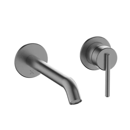 Alternative view of Crosswater 3ONE6 Lever 2 Hole Wall Mounted Basin Mixer Tap