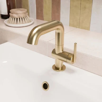 Alternative view of Crosswater 3ONE6 Lever Basin Mixer Tap With Swivel Spout