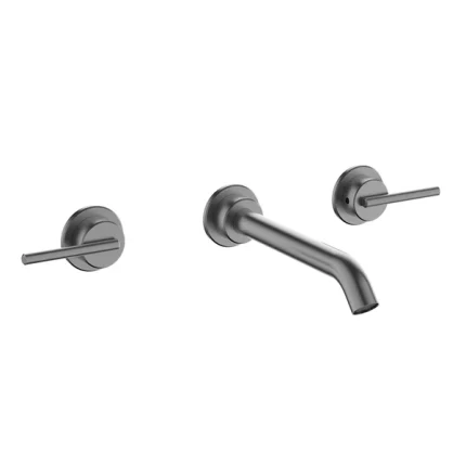 Alternative view of Crosswater 3ONE6 Lever 3 Hole Wall Mounted Basin Mixer Tap