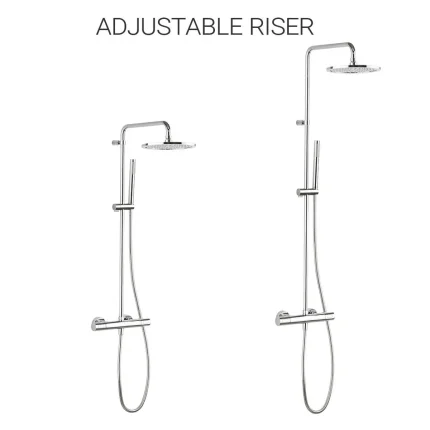 Alternative view of Crosswater Central Multifunction Thermostatic Shower Kit - Chrome