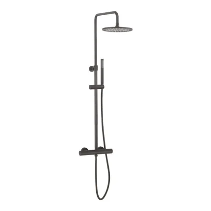 Crosswater Central Multifunction Thermostatic Shower Kit - Matt Black