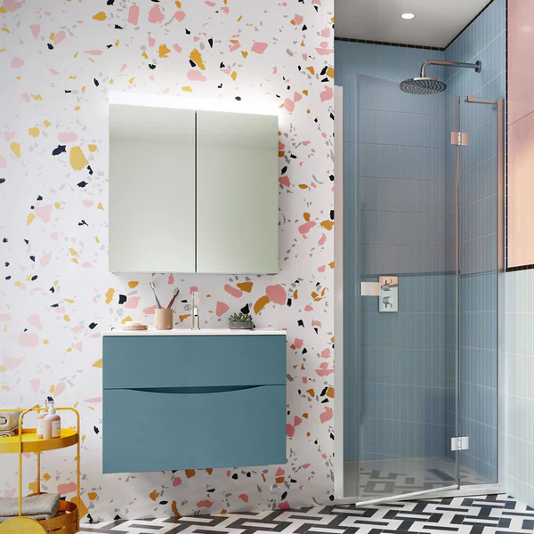 Crosswater DESIGN 8 Inline Hinged Shower Door & Optional Side Panel - Image 3