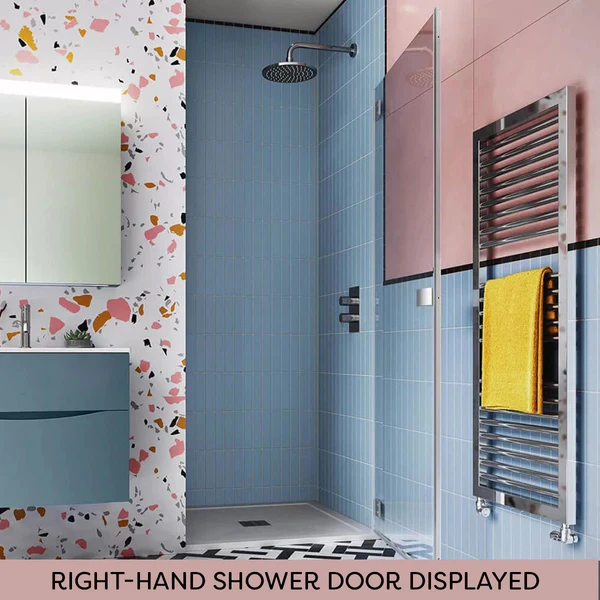 Crosswater DESIGN 8 Hinged Shower Door & Optional Side Panel - Image 3