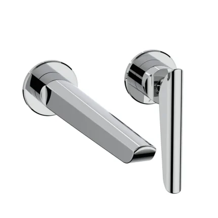 Crosswater Foile 2 Hole Wall Mounted Basin Mixer Tap