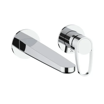 Alternative view of Crosswater Lazo 2 Hole Wall Mounted Basin Mixer Tap