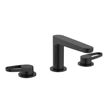 Alternative view of Crosswater Lazo 3 Hole Deck Mounted Basin Mixer Tap