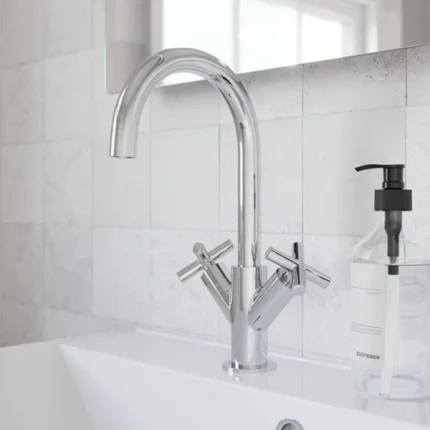 Alternative view of Crosswater MPRO Crosshead Highneck Basin Mixer Tap
