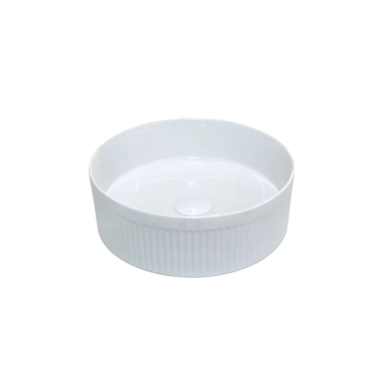 Florence Fluted Countertop Basin Round