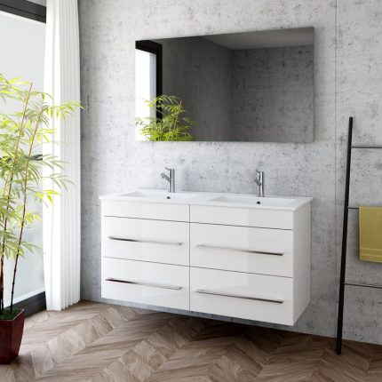 Alternative view of Ikon 1200 Double Wall Unit & Basin